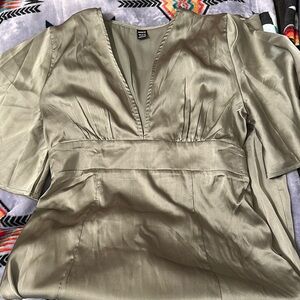 Elegant Olive Green Women's Top